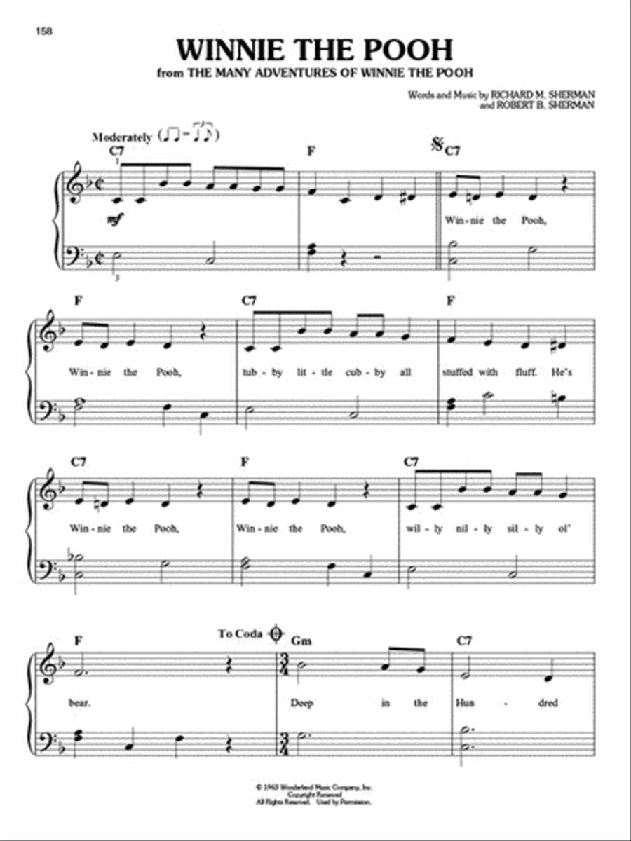 Children's Movie Favorites – 2nd Edition Easy Piano scores gallery preview page 5