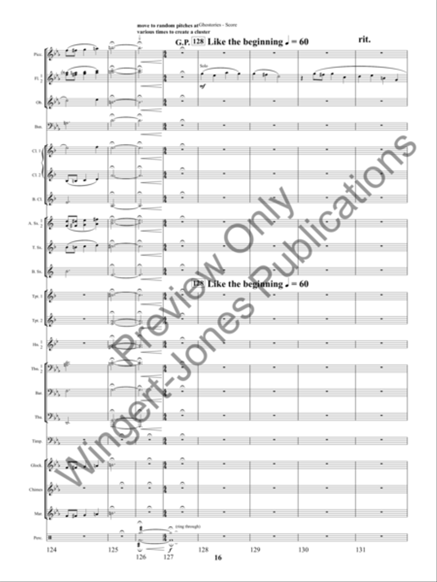 Ghostories (Score) Concert Band scores gallery preview page 19
