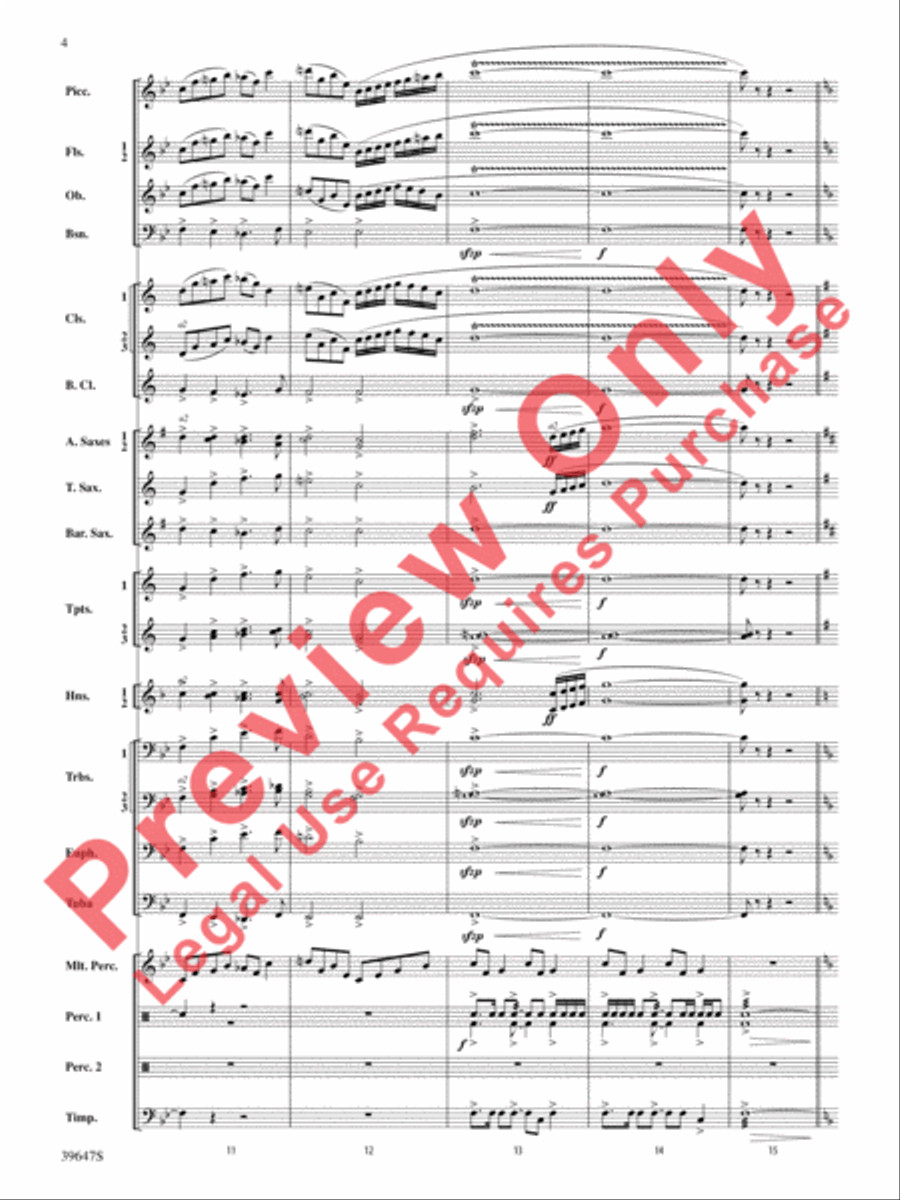 Oak Island Odyssey Oak Island Odyssey Concert Band scores gallery preview page 5