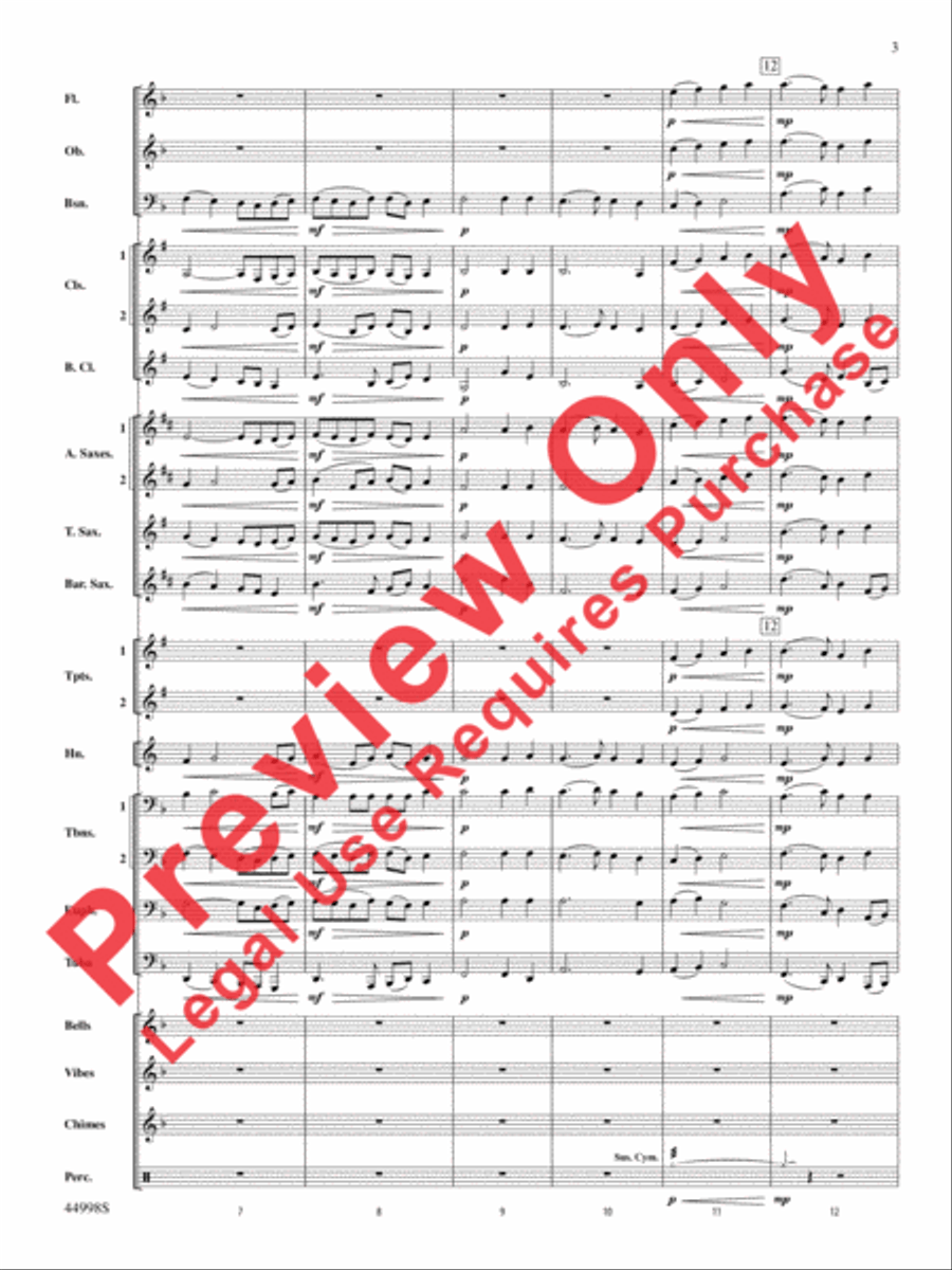 Ave Maria Concert Band scores gallery preview page 12