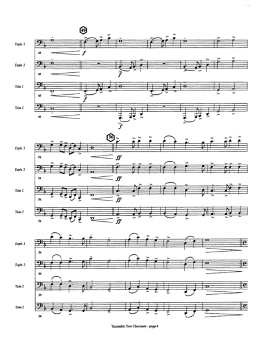 Turandot: Two Choruses EETT scores gallery preview page 5
