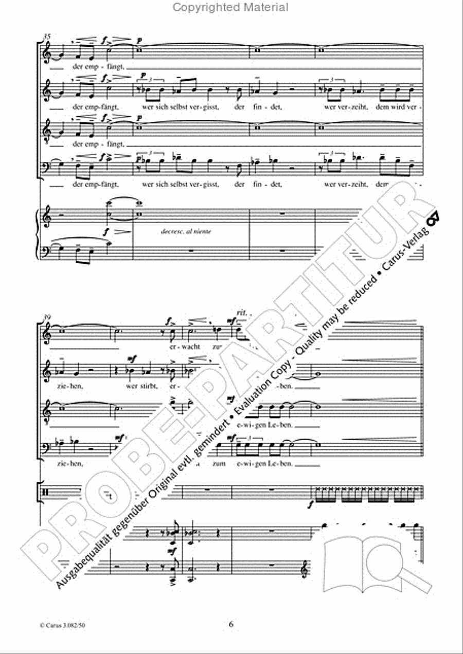 Herr, mach mich zum Werkzeug deines Friedens 4-Part scores gallery preview page 7