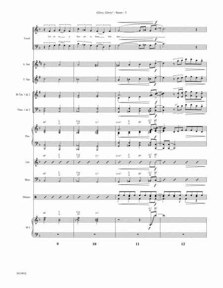 Glory, Glory! - Instrumental Ensemble Score and Parts