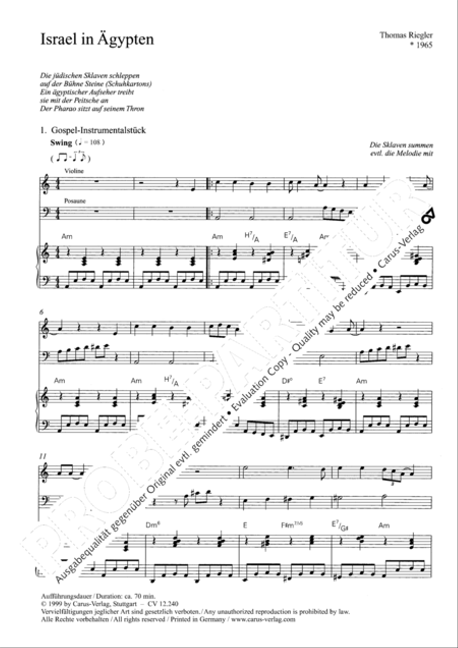 Israel in Agypten Children's Choir scores gallery preview page 5