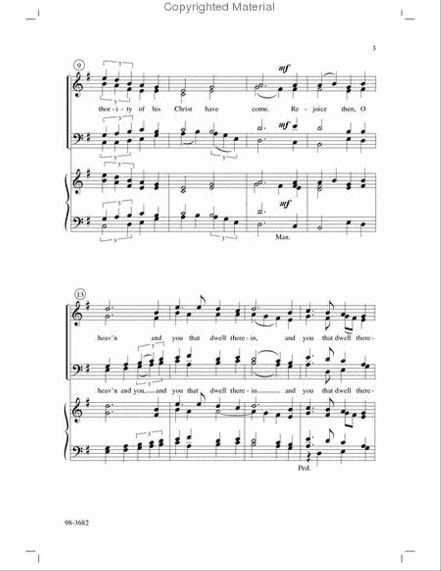 Salvation Has Come to Us 4-Part scores gallery preview page 3