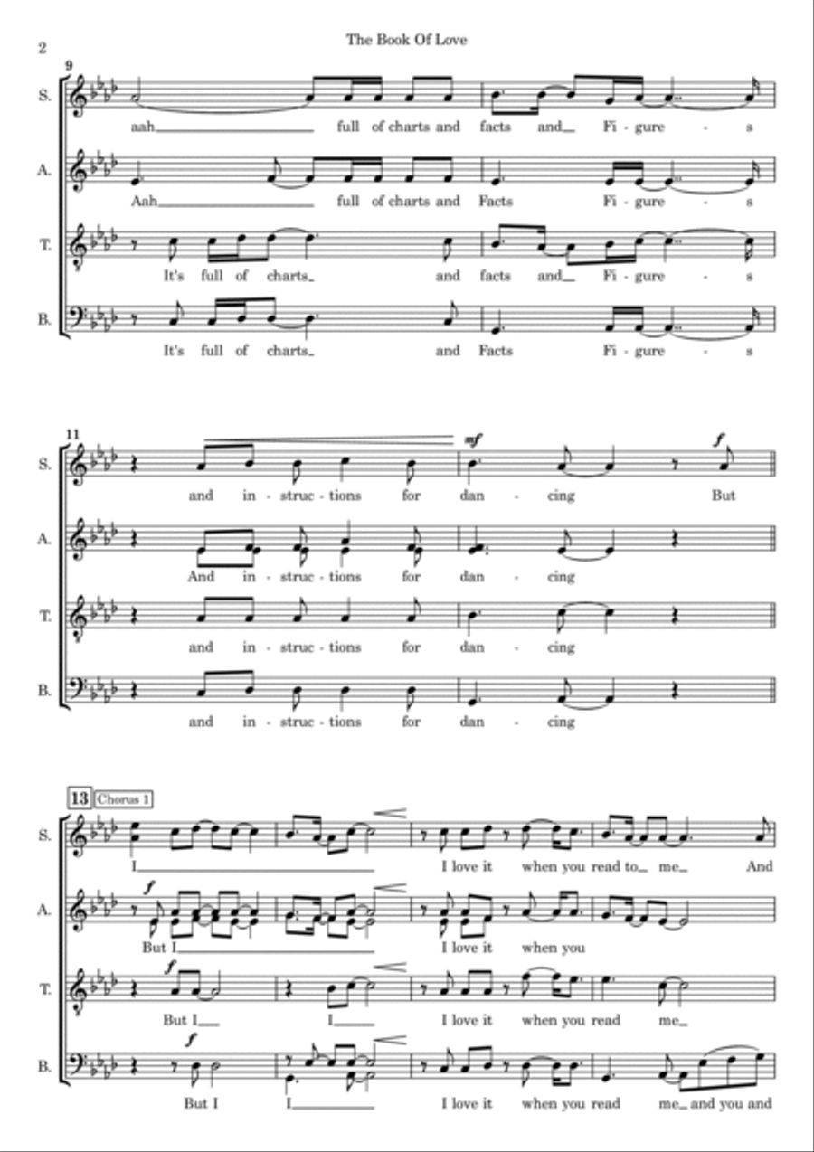 The Book Of Love Divisi scores gallery preview page 2