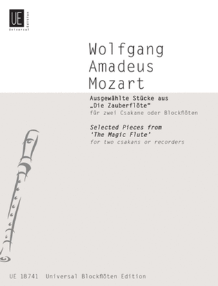 Book cover for Selected Pieces From "The Magic Flute"