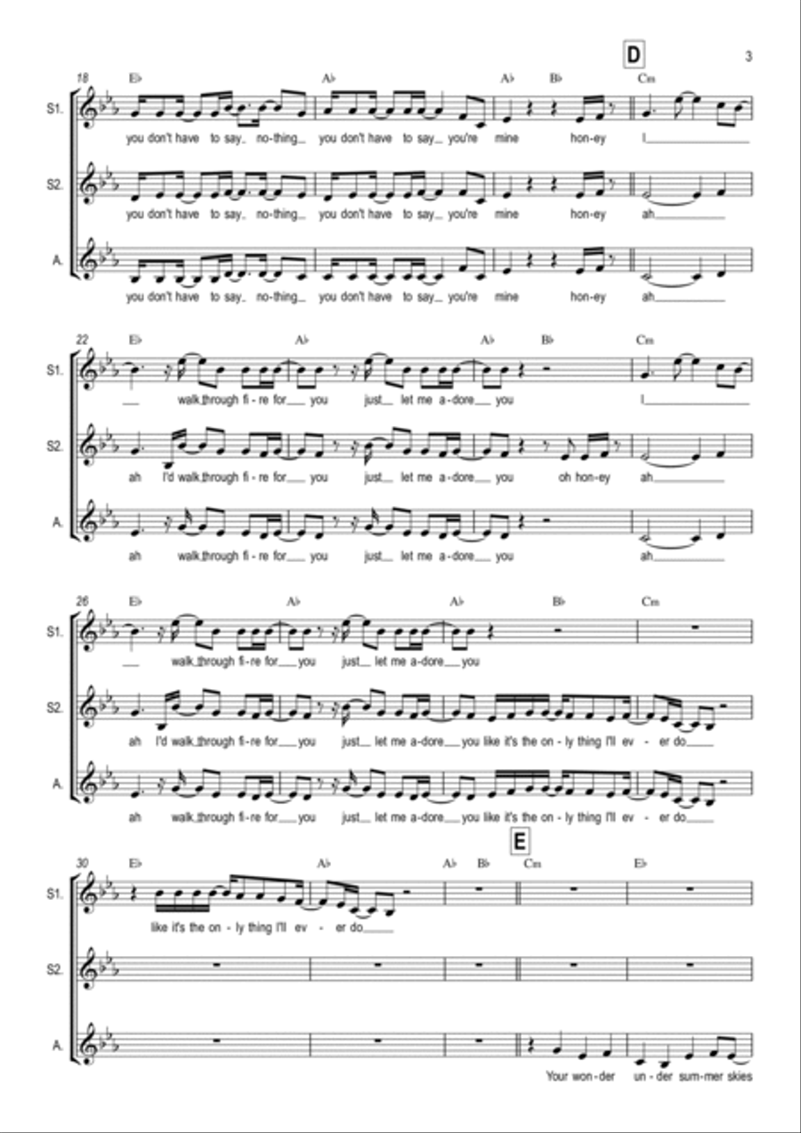 Adore You Adore You SSA scores gallery preview page 3