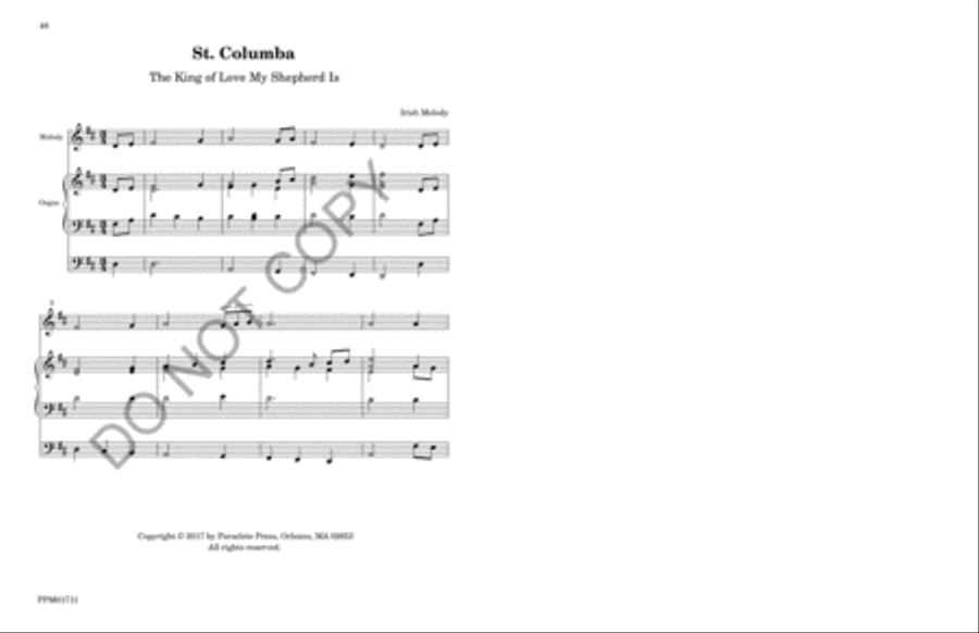 Twenty-five Organ Accompniments for Unison Hymn Singing Unison Choir scores gallery preview page 51