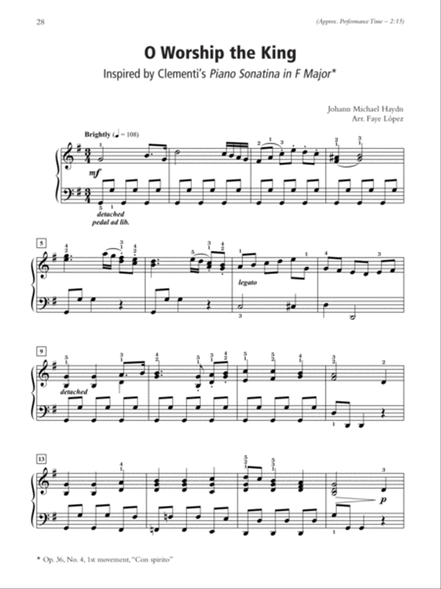 A Classical-Style Service Piano Solo scores gallery preview page 6