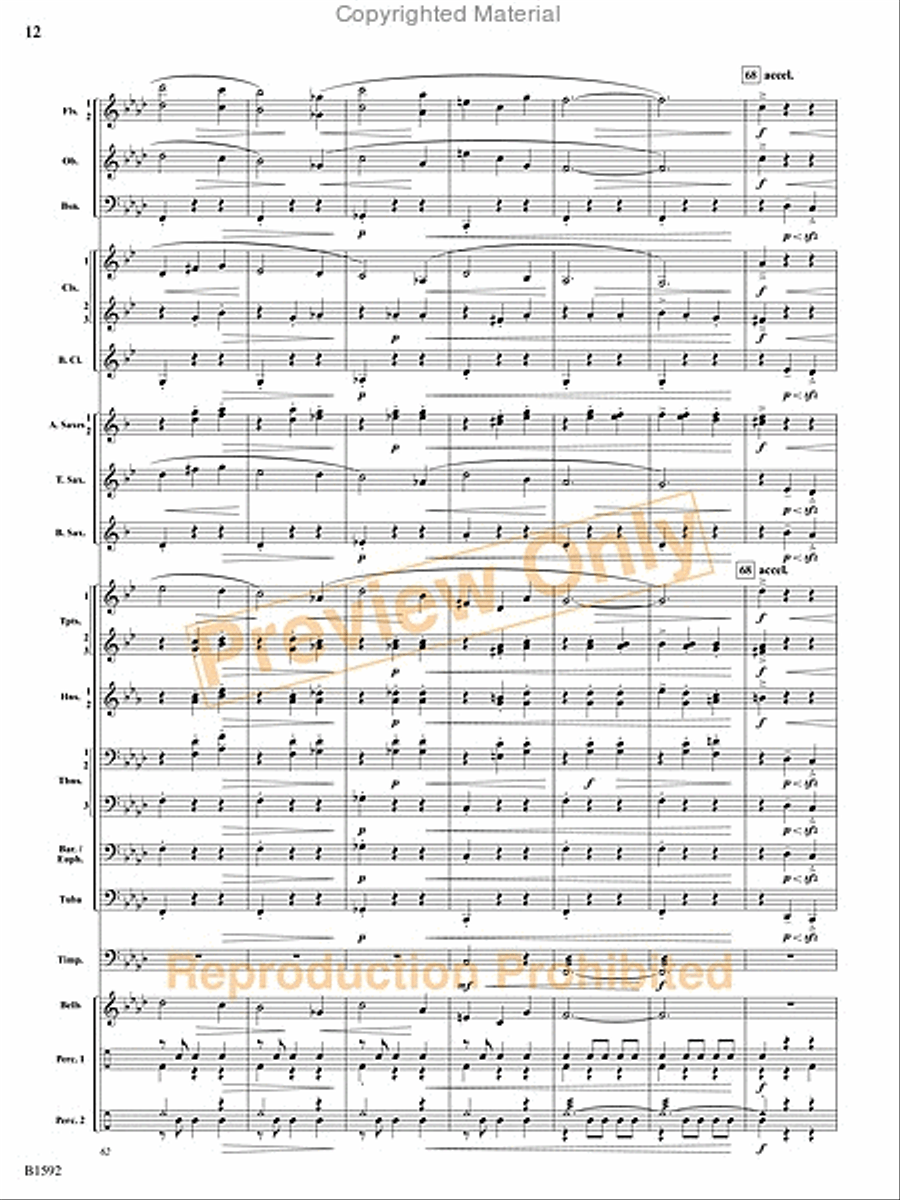 Dance of the Trolls Concert Band scores gallery preview page 13