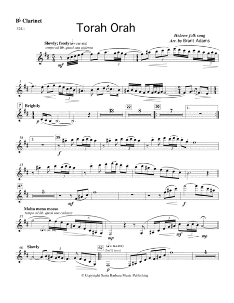 Torah Orah - SA Octavo SA scores gallery preview page 6