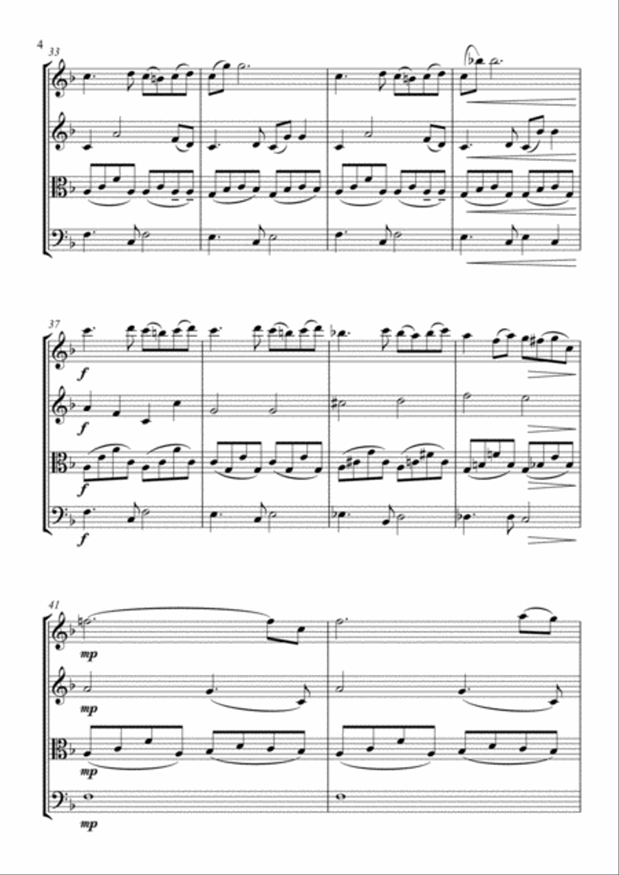 Ben String Quartet scores gallery preview page 4