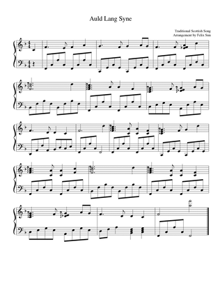 Auld Lang Syne (Piano Solo)
