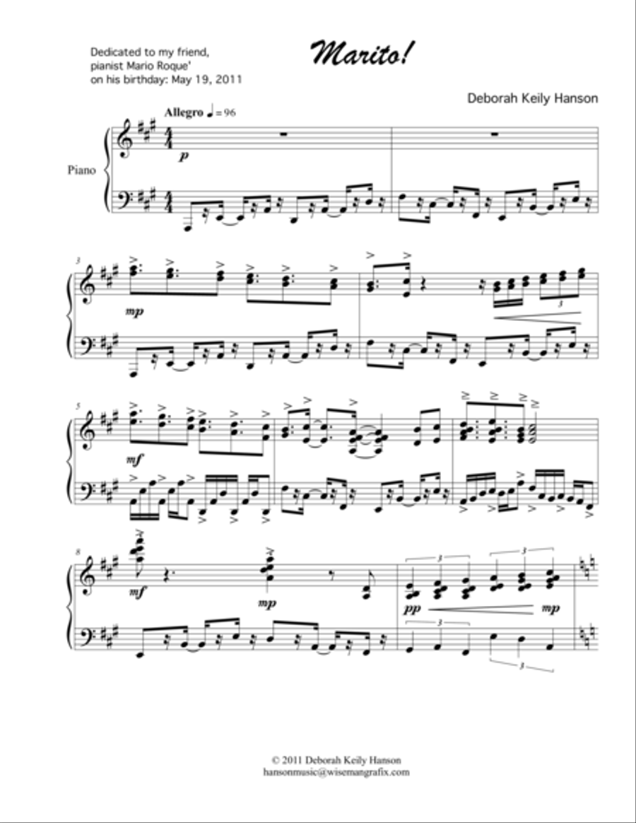 Marito! Piano Method scores gallery preview page 1