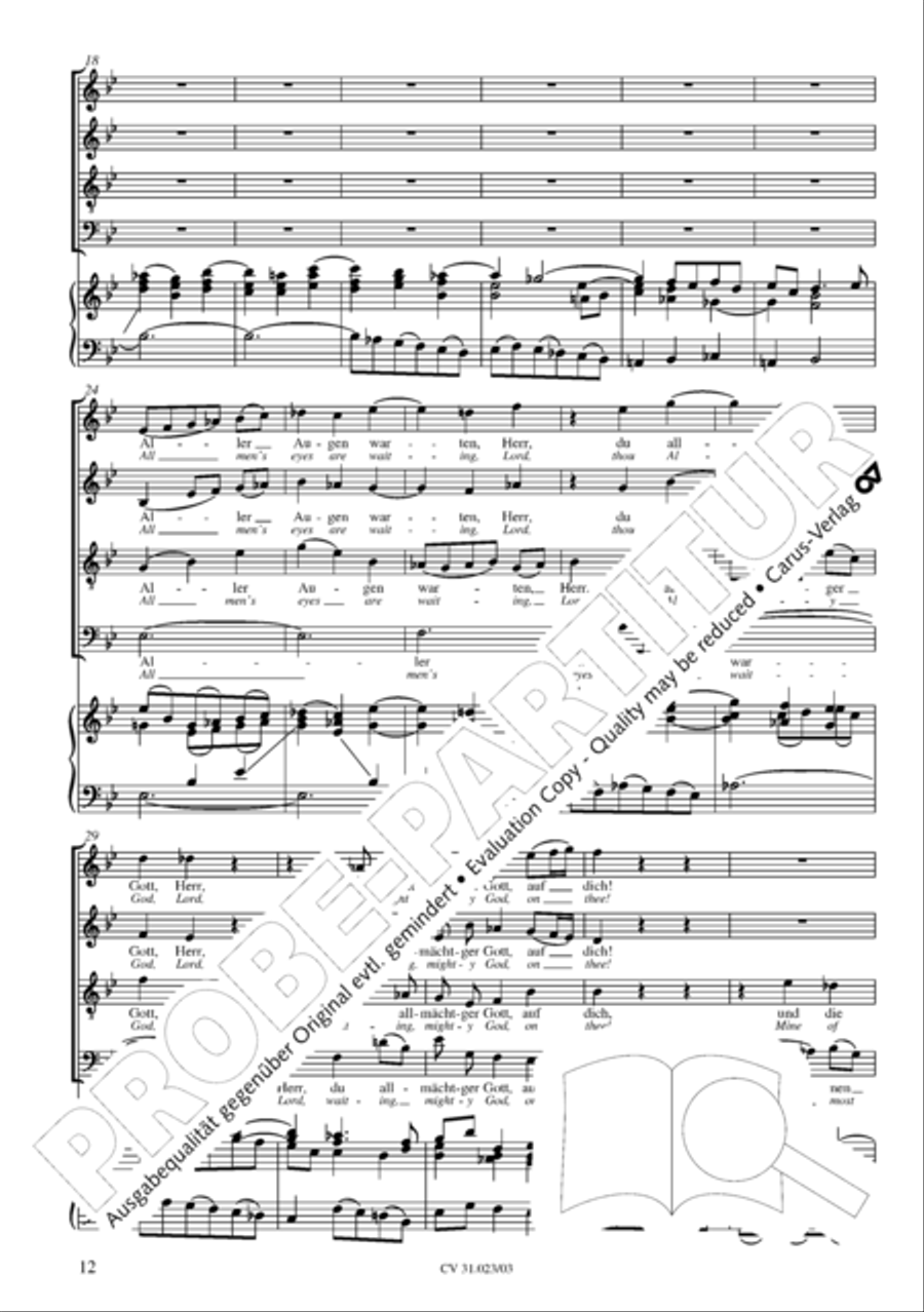 Thou very God and David's Son (3rd version) (Du wahrer Gott und Davids Sohn) 4-Part scores gallery preview page 13