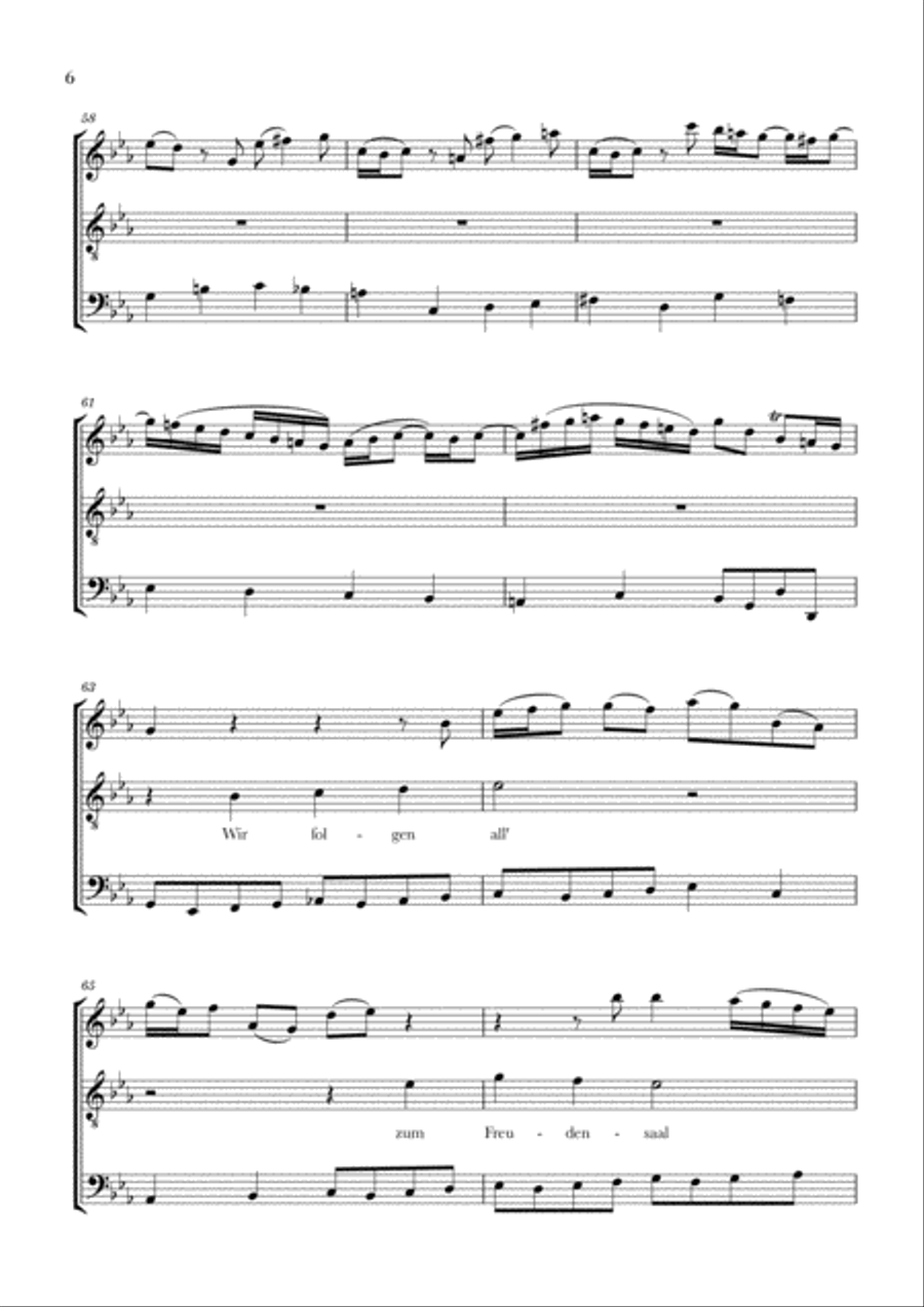 Bach - Wachet auf, ruft uns die Stimme BWV 140 (for Flute, Tenor and Trombone) Brass Ensemble scores gallery preview page 6