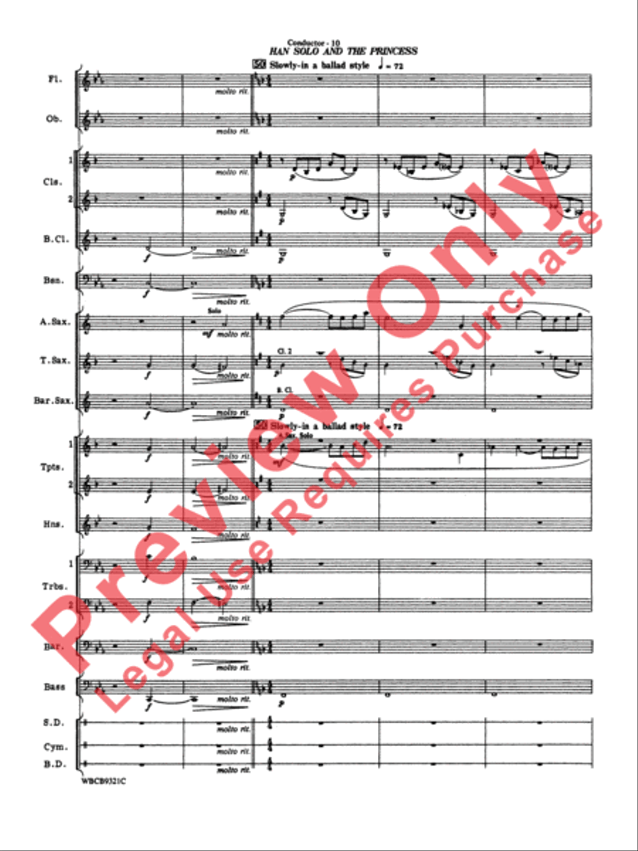 Star Wars Highlights Star Wars Highlights Concert Band scores gallery preview page 13