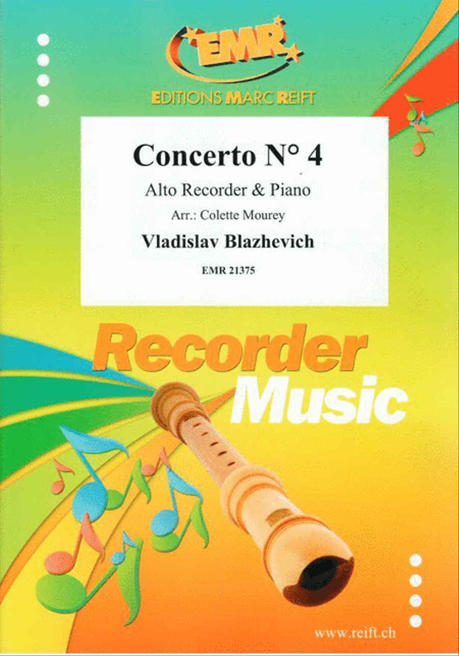 Concerto No. 4 Alto Recorder scores gallery preview page 1