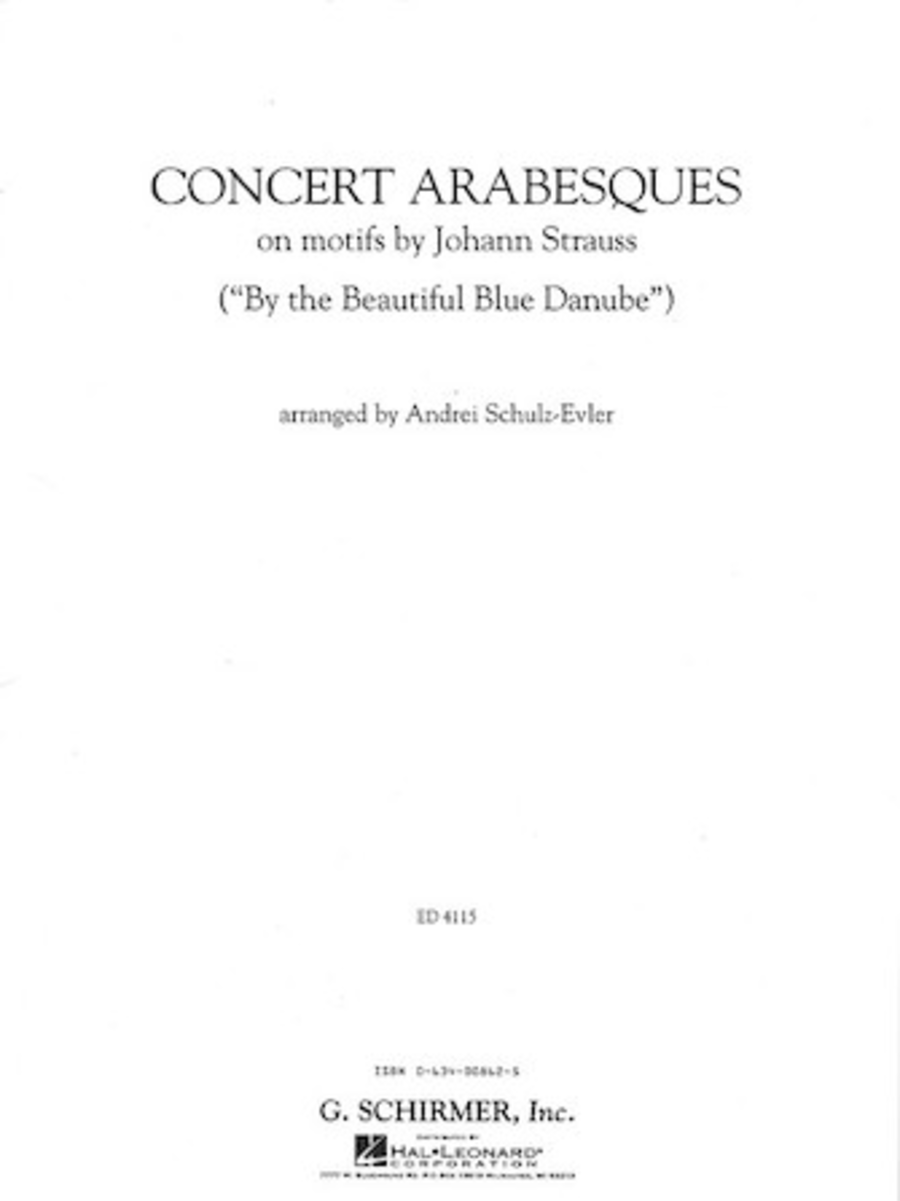 Concert Arabesques Piano Solo scores gallery preview page 1