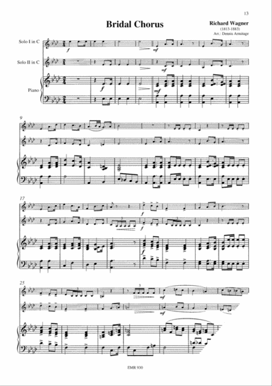 Wedding Music Brass Ensemble scores gallery preview page 7