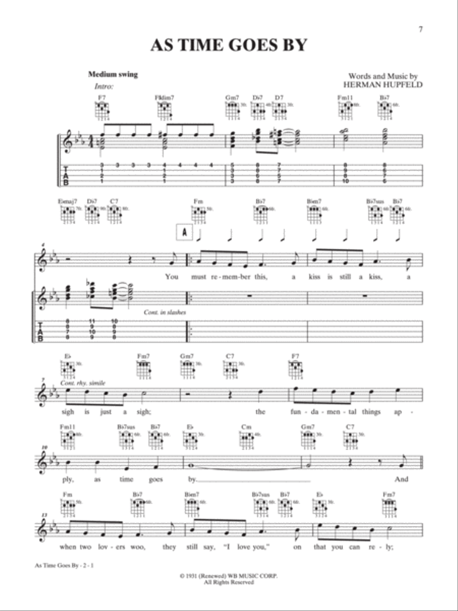 As Time Goes By Banjo scores gallery preview page 1