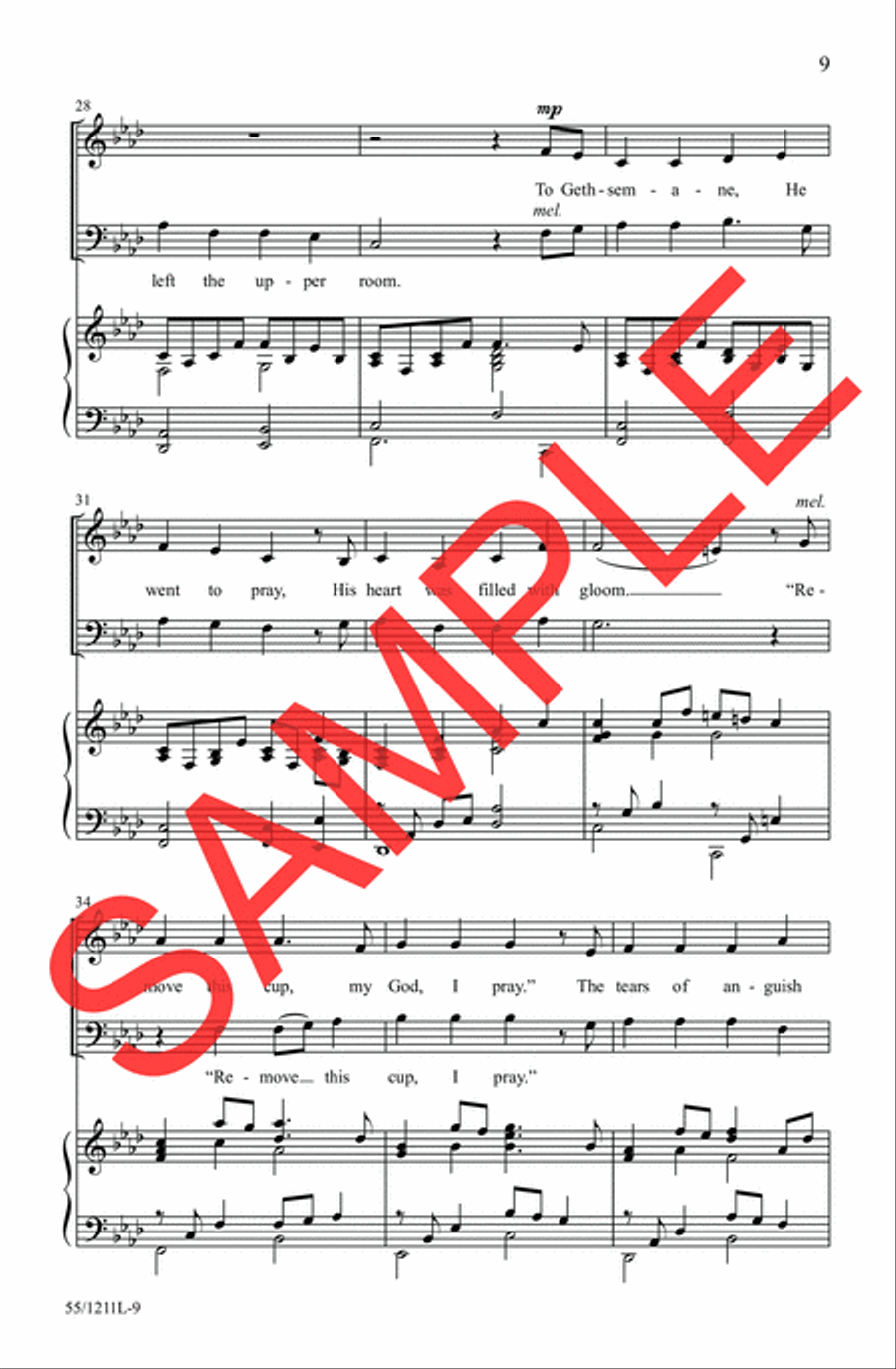 Not My Will, But Yours Not My Will, But Yours 4-Part scores gallery preview page 7
