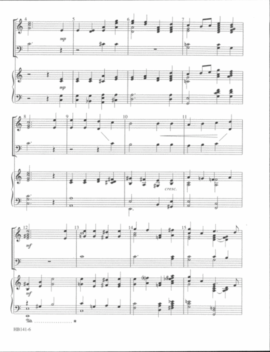 Let's All Ring Carols With Keyboard - full score Handbell Choir scores gallery preview page 5