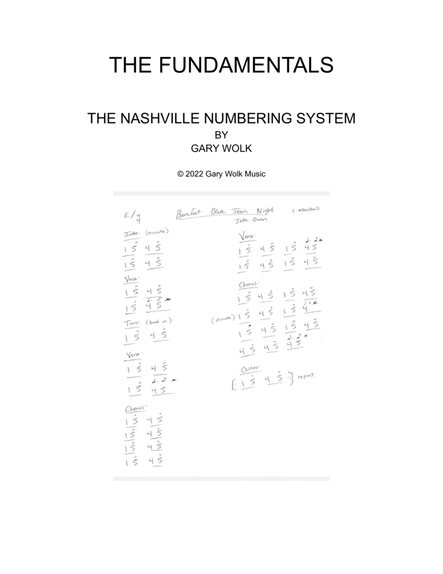 The Fundamentals The Nashville Numbering System