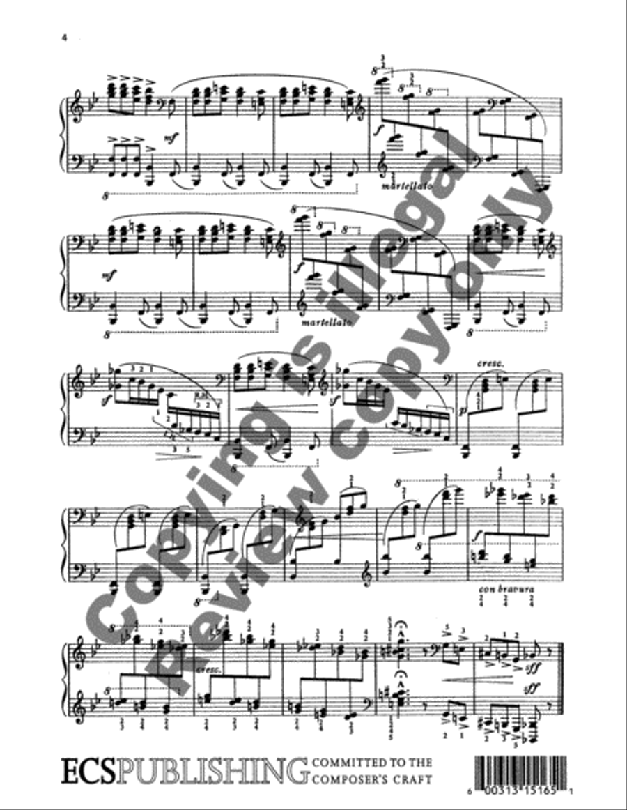 Toccata Piano Solo scores gallery preview page 6