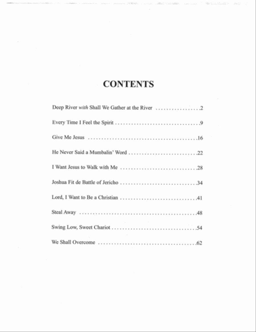 Spirituals for Two Voices (PDF Score)