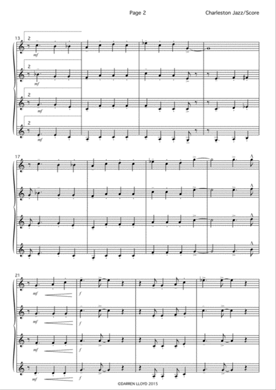Charleston Jazz Brass Ensemble scores gallery preview page 3