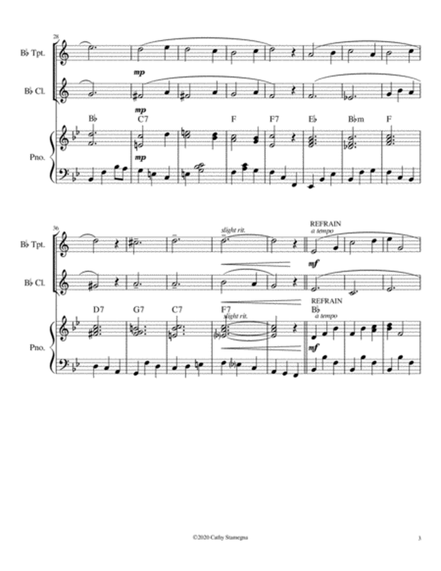 Let Me Call You Sweetheart (Bb Trumpet/Bb Clarinet Duet, Chords, Piano Accompaniment) image number null