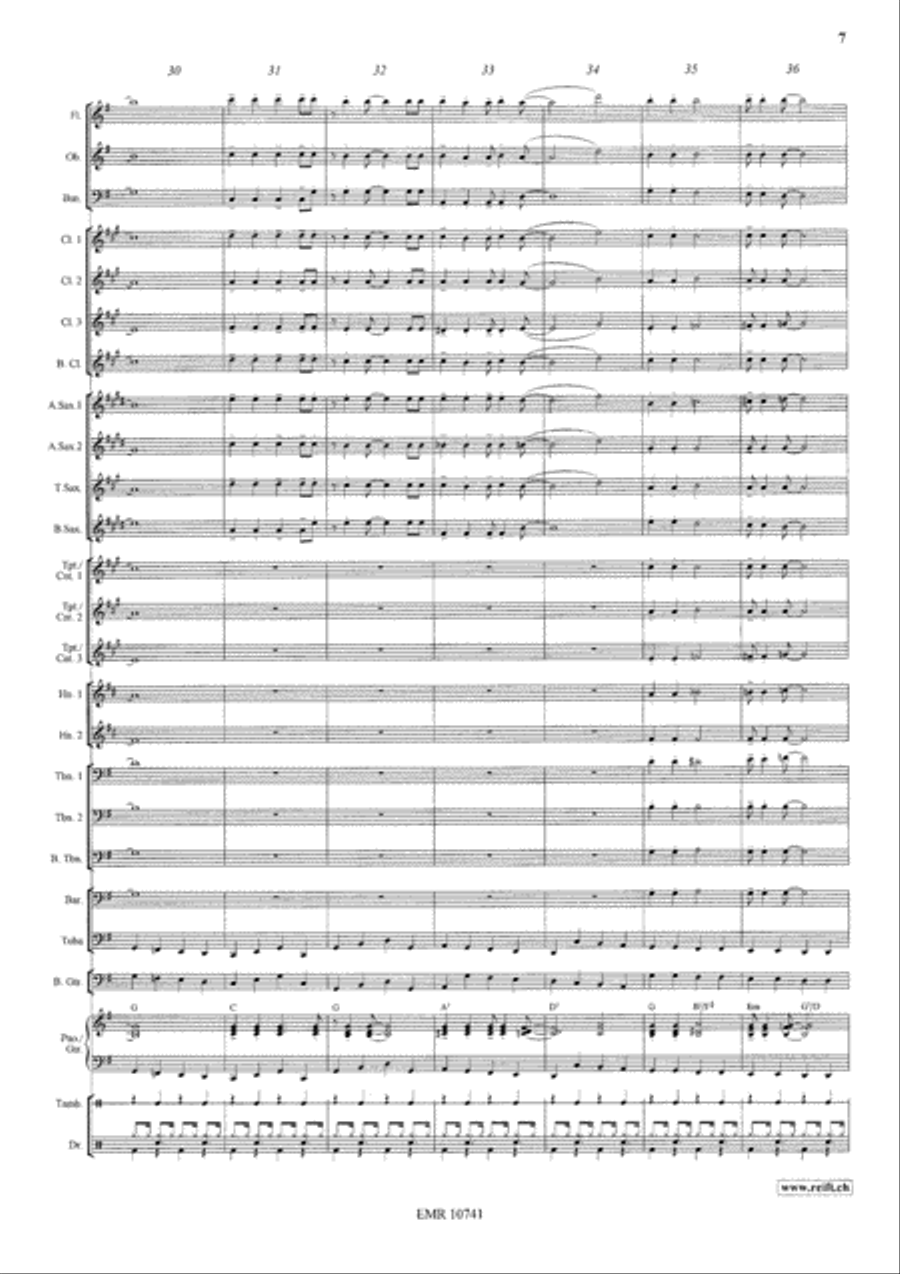 Swingle Bells Concert Band scores gallery preview page 8