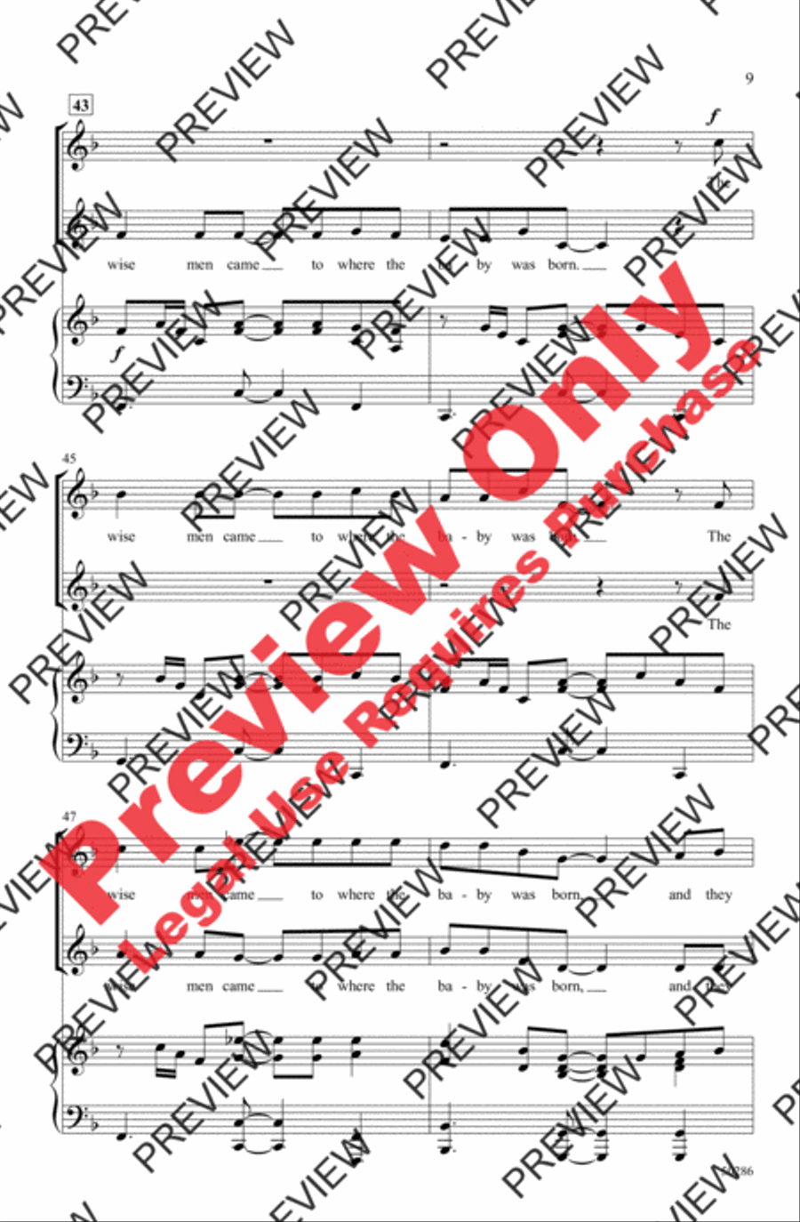 The Virgin Mary Had a Baby Boy 2-Part scores gallery preview page 9