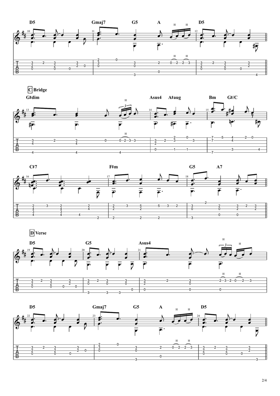 Hill Street Blues Theme Hill Street Blues Theme Electric Guitar scores gallery preview page 2