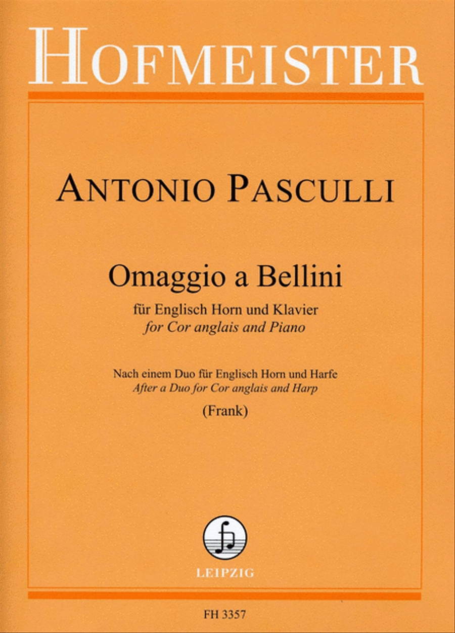 Omaggio a Bellini English Horn scores gallery preview page 1