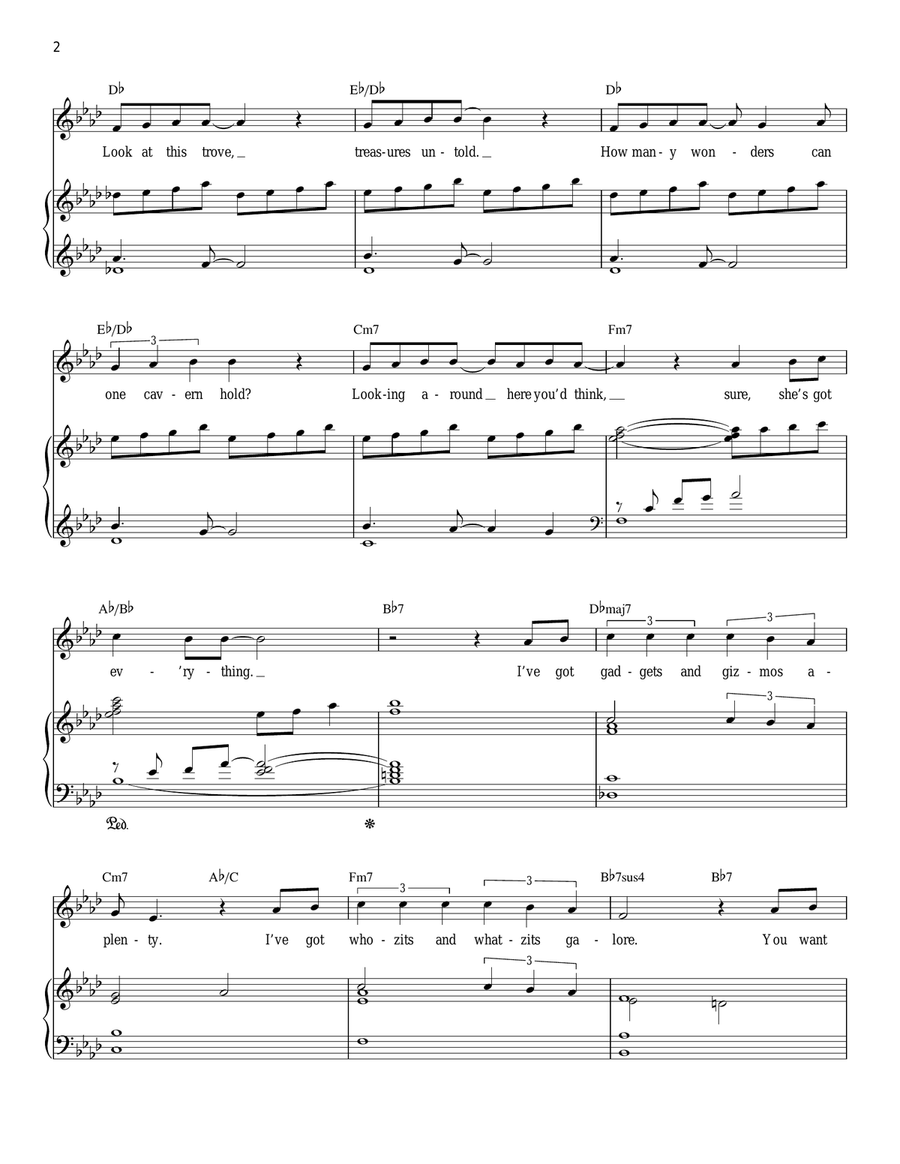 Part Of Your World (from The Little Mermaid) Piano, Vocal scores gallery preview page 2