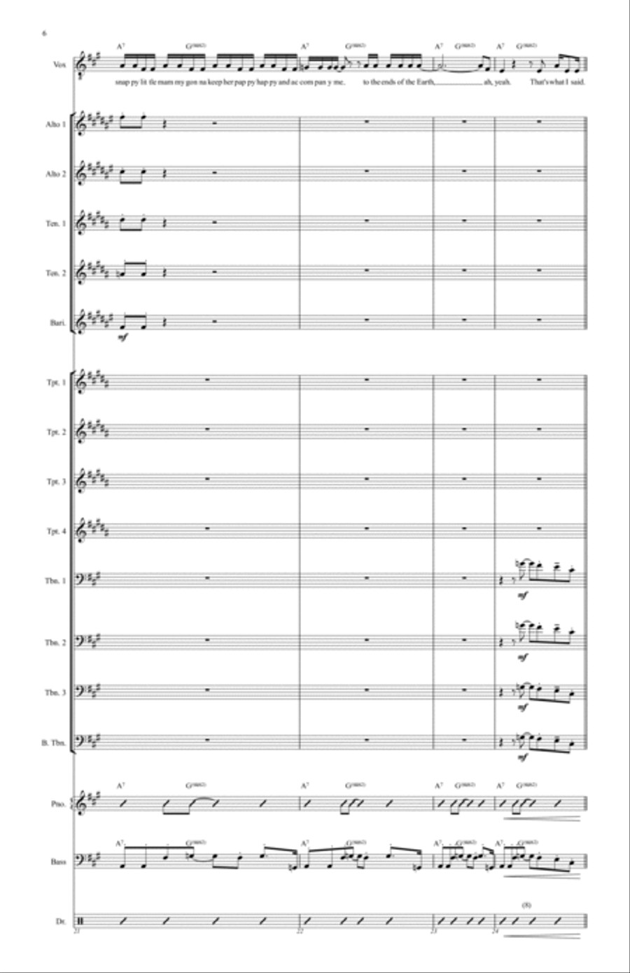 Beautiful Girls Jazz Ensemble scores gallery preview page 6