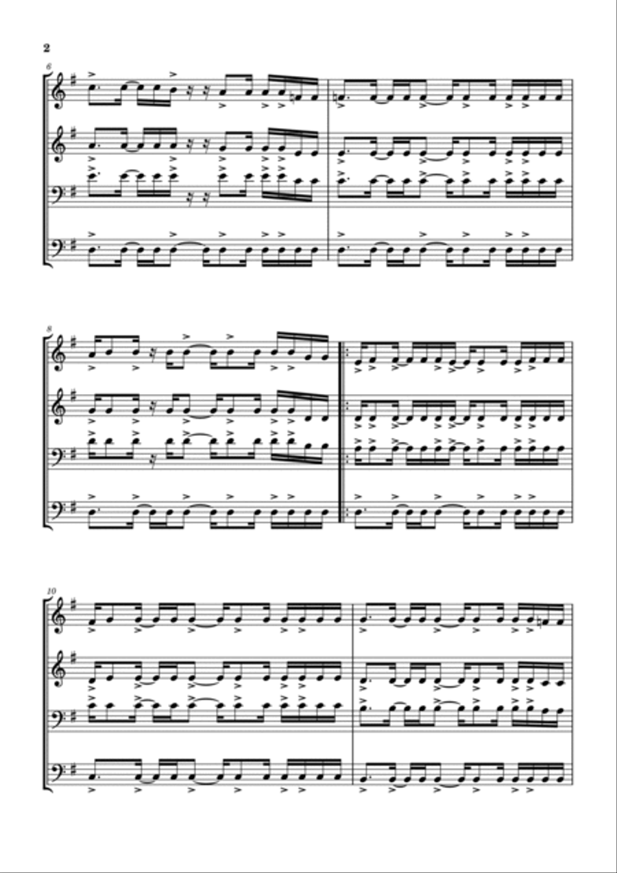 Last Chance To Evacuate Planet Earth Before It Is Recycled Brass Ensemble scores gallery preview page 3