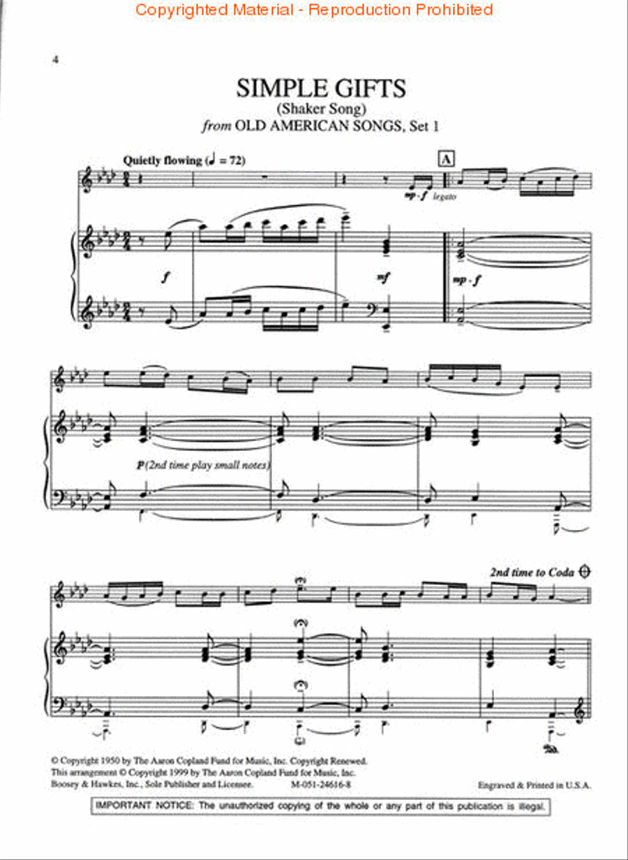 Copland Instrumental Album Bassoon scores gallery preview page 2