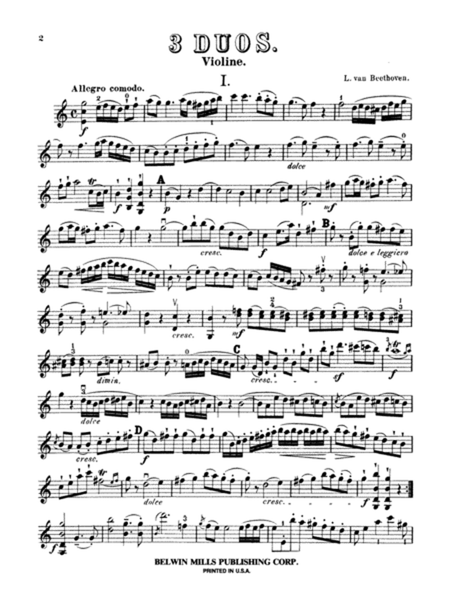Three Duets for Violin and Cello