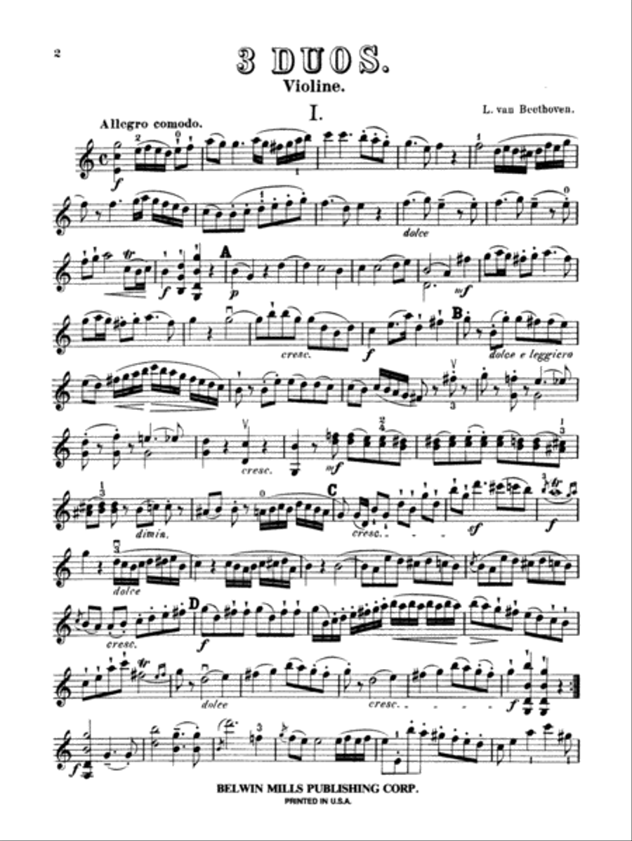 Three Duets for Violin and Cello String Duet scores gallery preview page 5