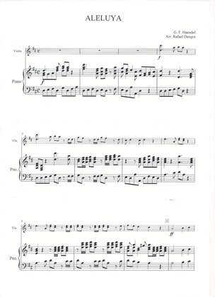 Book cover for Hallelujah - G. F. Haendel - Violin & Piano