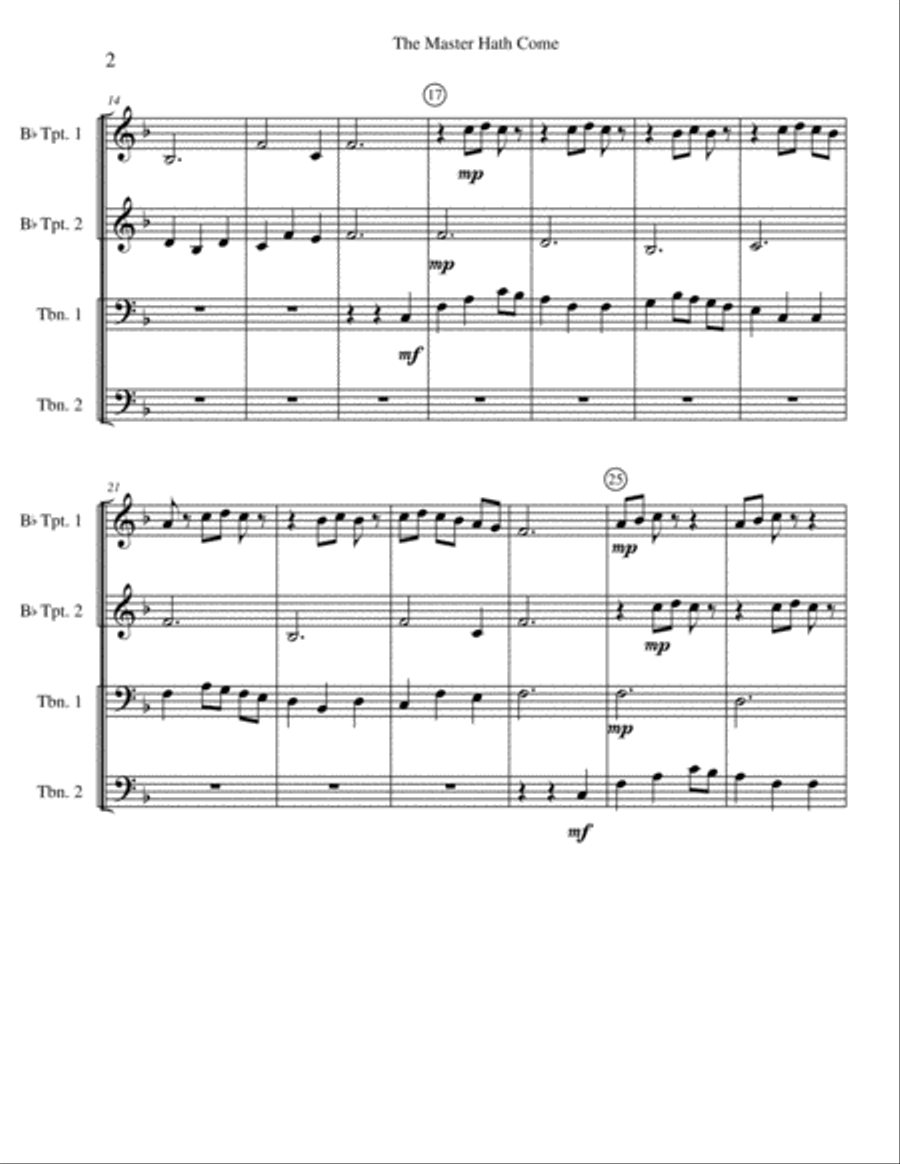 The Ash Grove The Ash Grove Brass Ensemble scores gallery preview page 2