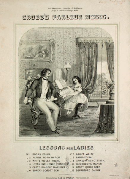 Grobe's Parlour Music. Lessons for Ladies