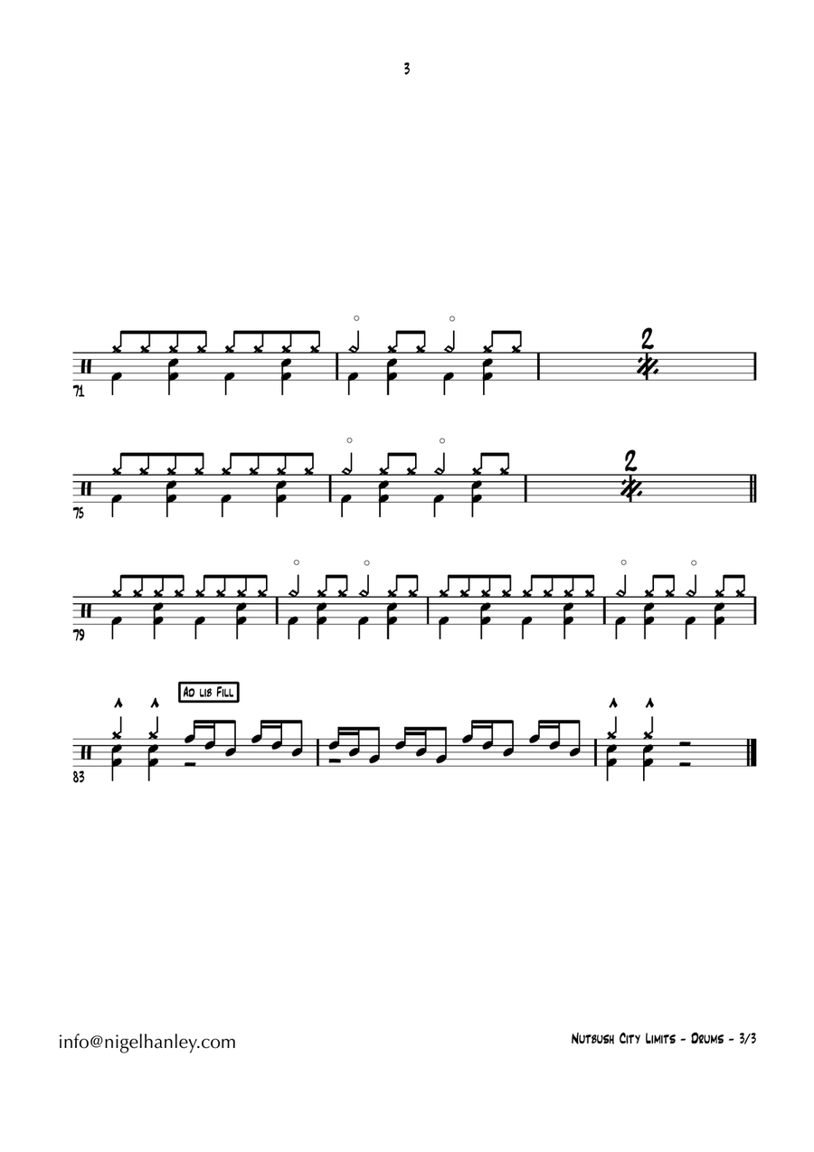 Nutbush City Limits Jazz Ensemble scores gallery preview page 4