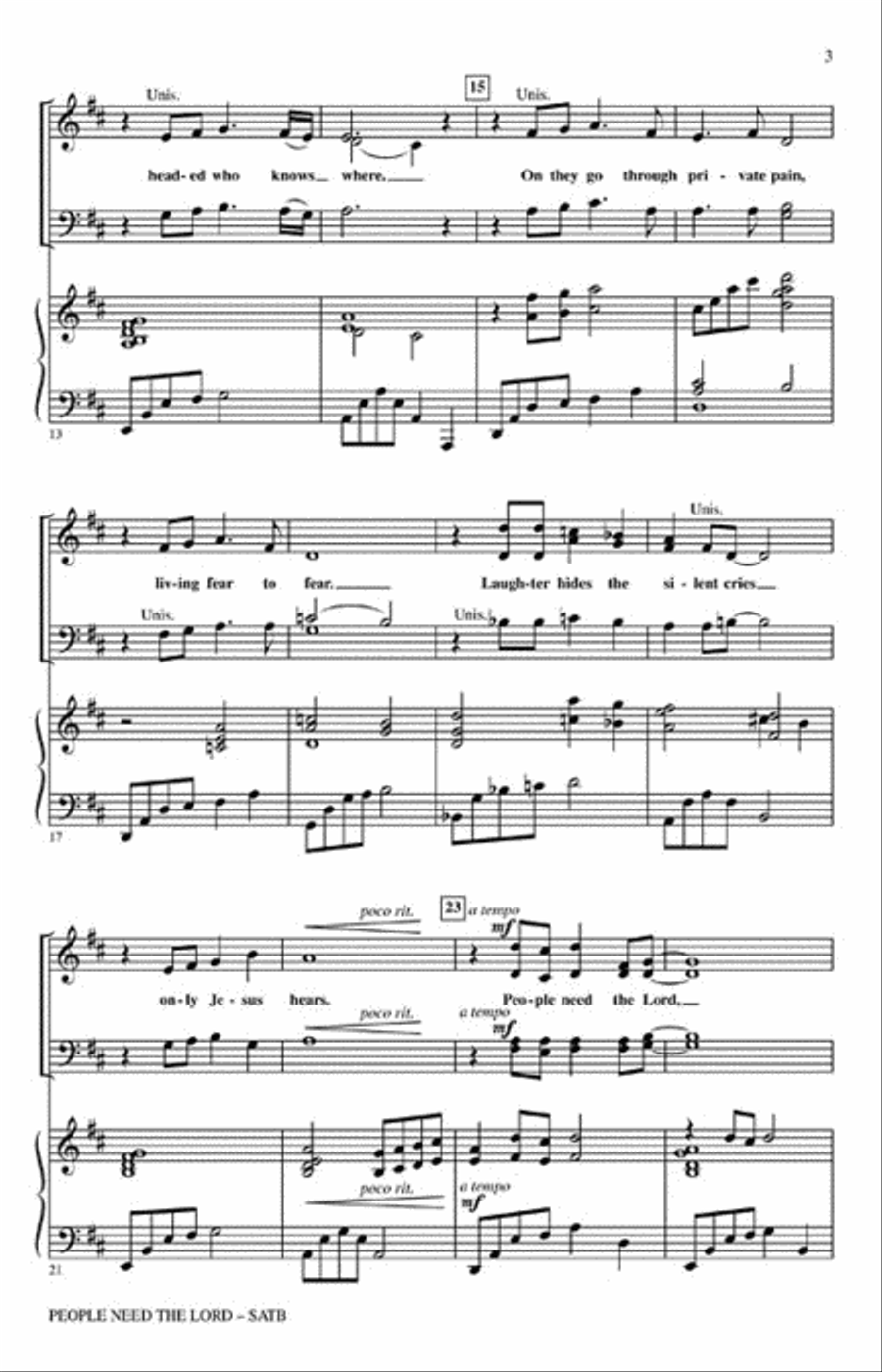 People Need the Lord Choir scores gallery preview page 3
