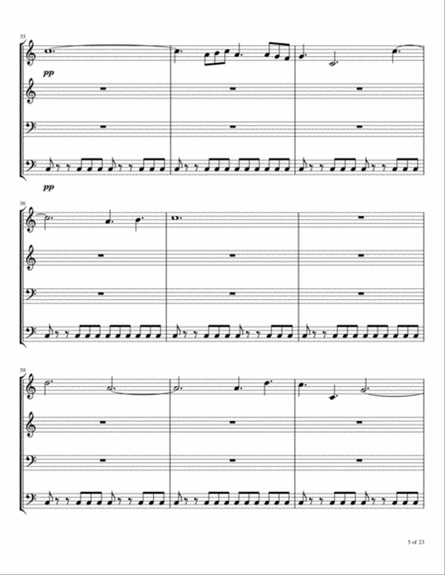 Quartet #9 Brass Ensemble scores gallery preview page 6