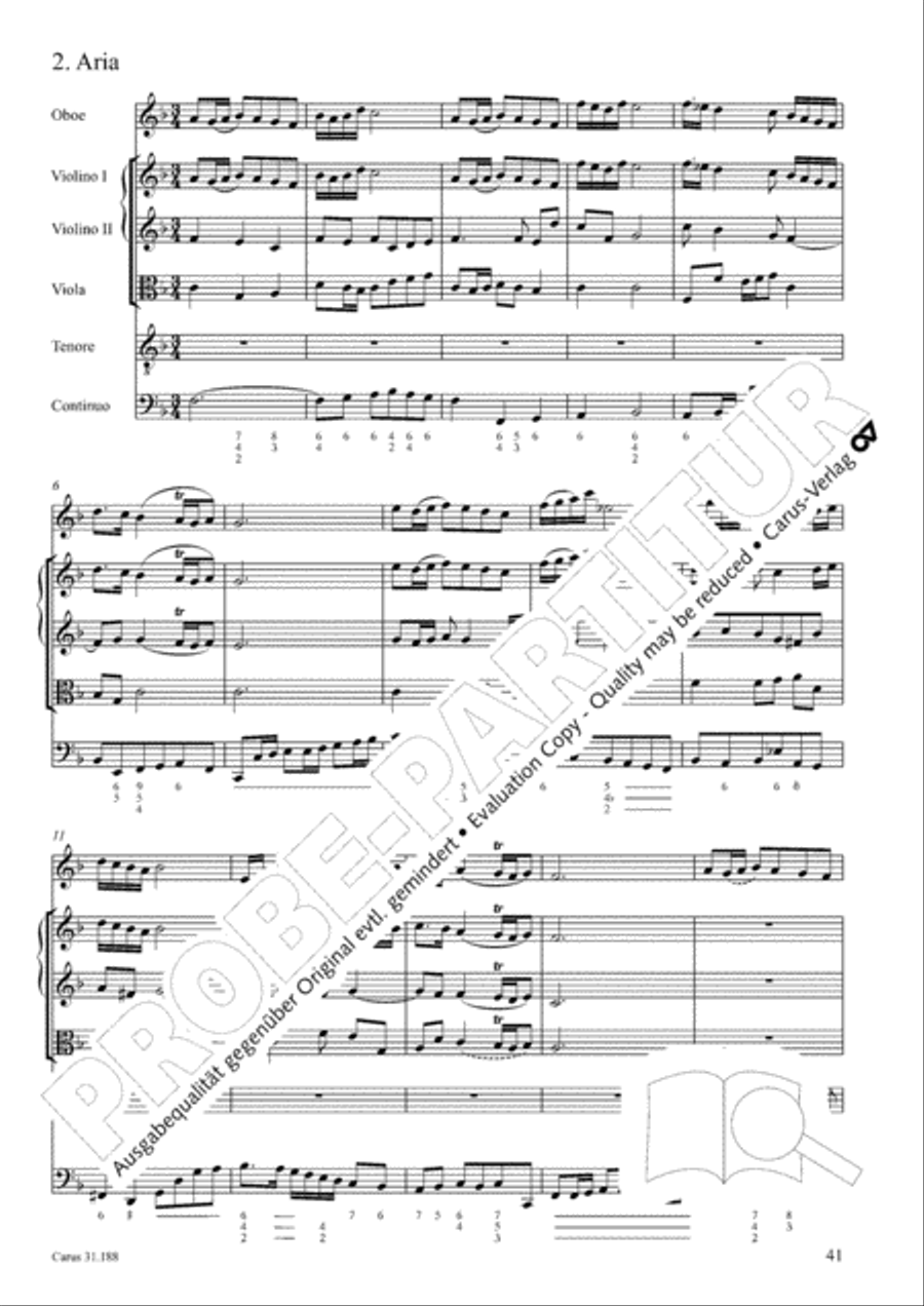 I have placed all my confidence (Ich habe meine Zuversicht) 4-Part scores gallery preview page 42